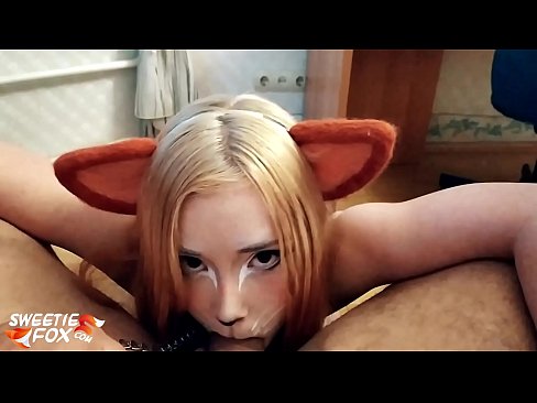 ❤️ Kitsune gleypa pikk og ásamt í munninum ❌ Klám á is.thebestfetishsites.ru ☑